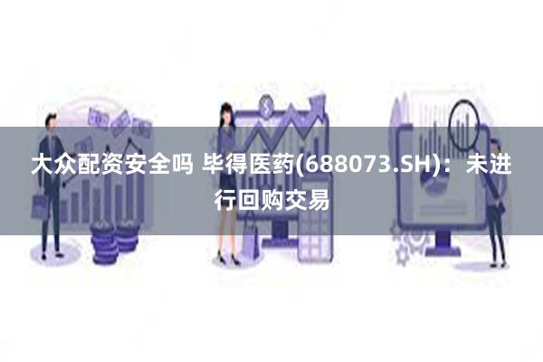 大众配资安全吗 毕得医药(688073.SH)：未进行回购交易