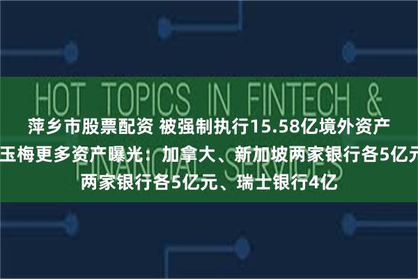 萍乡市股票配资 被强制执行15.58亿境外资产!许家印前妻丁玉梅更多资产曝光:加拿大、新加坡两家银行各5亿元、瑞士银行4亿