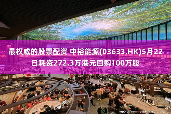 最权威的股票配资 中裕能源(03633.HK)5月22日耗资272.3万港元回购100万股