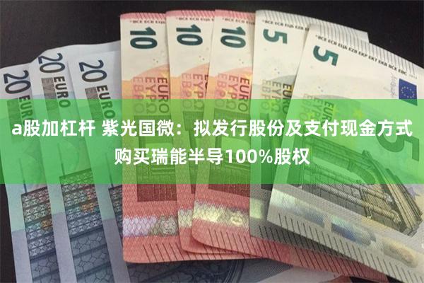 a股加杠杆 紫光国微：拟发行股份及支付现金方式购买瑞能半导100%股权