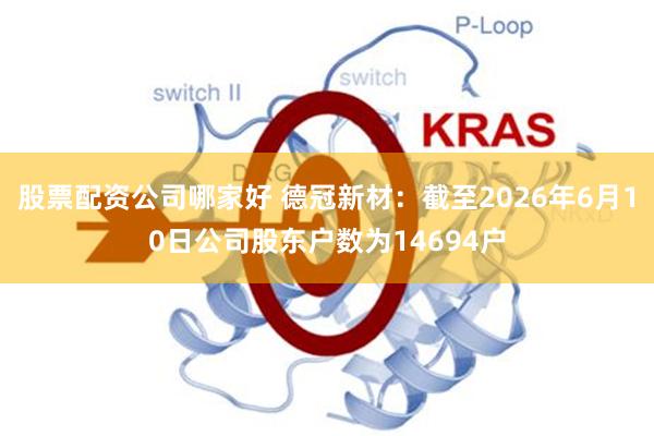 股票配资公司哪家好 德冠新材：截至2026年6月10日公司股东户数为14694户