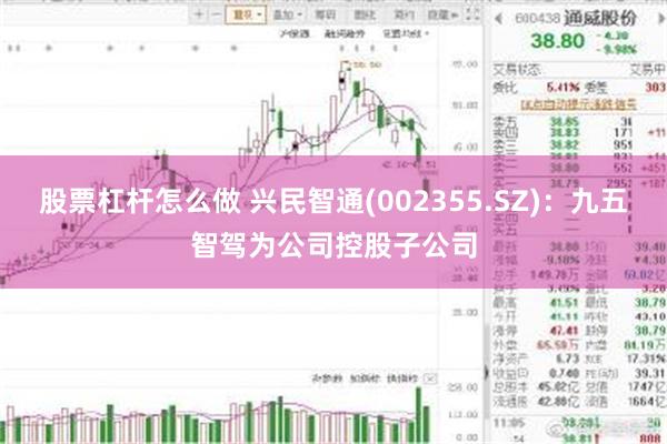 股票杠杆怎么做 兴民智通(002355.SZ)：九五智驾为公司控股子公司
