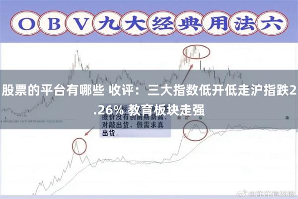 股票的平台有哪些 收评：三大指数低开低走沪指跌2.26% 教育板块走强
