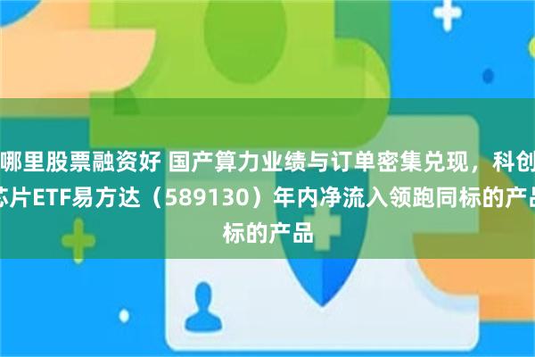 哪里股票融资好 国产算力业绩与订单密集兑现,科创芯片ETF易方达(589130)年内净流入领跑同标的产品
