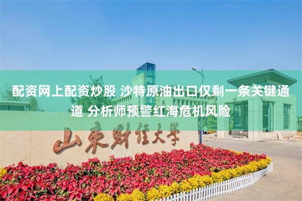 配资网上配资炒股 沙特原油出口仅剩一条关键通道 分析师预警红海危机风险