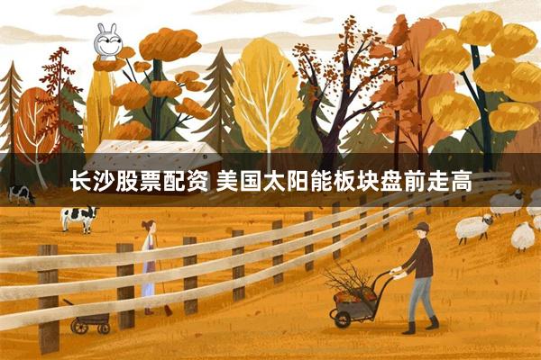 长沙股票配资 美国太阳能板块盘前走高