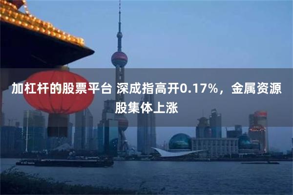 加杠杆的股票平台 深成指高开0.17%，金属资源股集体上涨