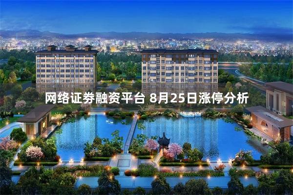 网络证劵融资平台 8月25日涨停分析