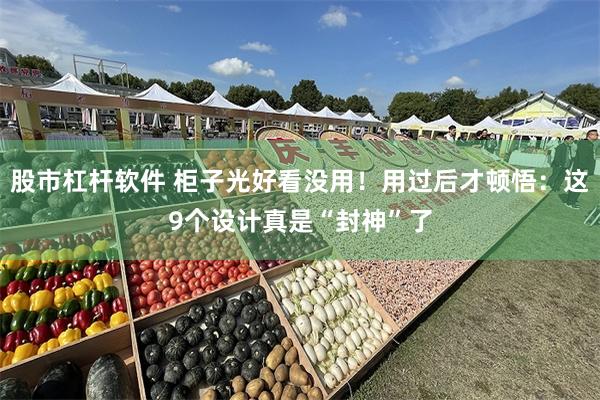 股市杠杆软件 柜子光好看没用！用过后才顿悟：这9个设计真是“封神”了