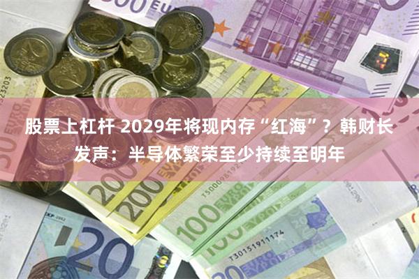 股票上杠杆 2029年将现内存“红海”?韩财长发声:半导体繁荣至少持续至明年