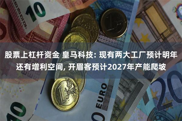 股票上杠杆资金 皇马科技: 现有两大工厂预计明年还有增利空间, 开眉客预计2027年产能爬坡